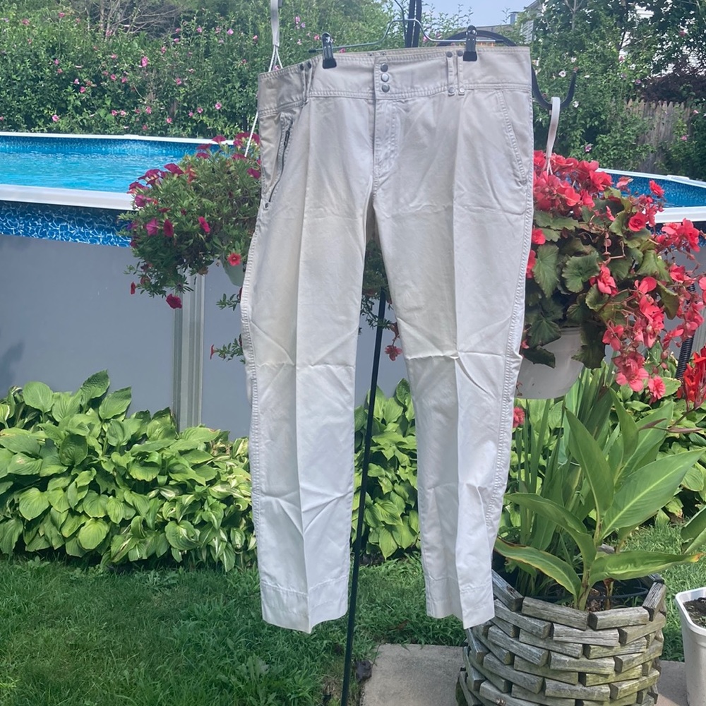 Old navy - 18 ultra low waist, white/cream